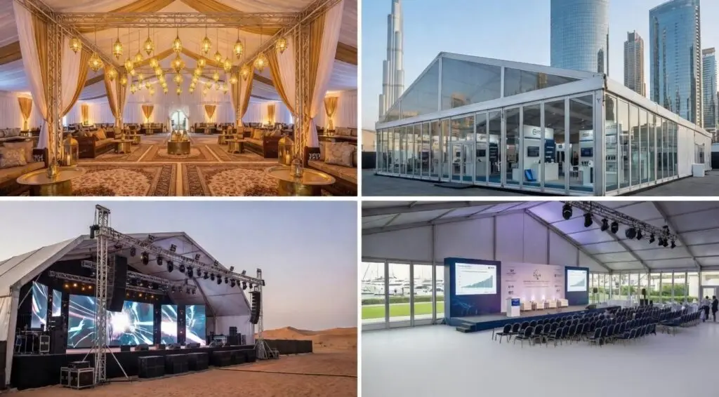 Elegant tents for events and performances